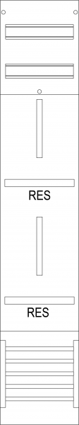 Reservefeld R16, 1-feldrig, H=1350mm, 2 Res. 3.HZ